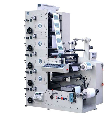Máquina impresora flexográfica de etiquetas de papel